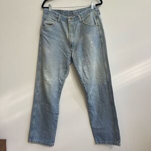 Vintage Wrangler Cotton Straight Leg Light Denim Size 36x30